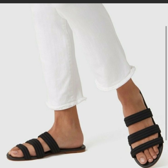 EUC Rothy’s Triple Band Sandals, Black - Picture 3 of 6